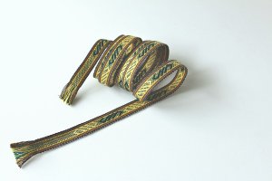画像1: 伝統的な手織りリボン　Ｅ